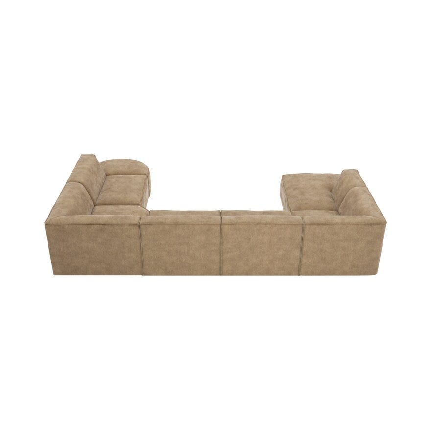 Jakobsen Copenhagen QUADRATO U-sofa i Beige/natur