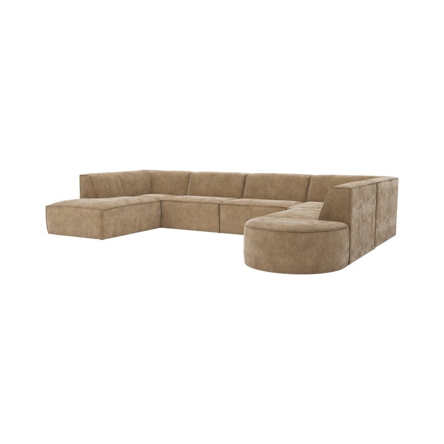 Jakobsen Copenhagen QUADRATO U-sofa i Beige/natur