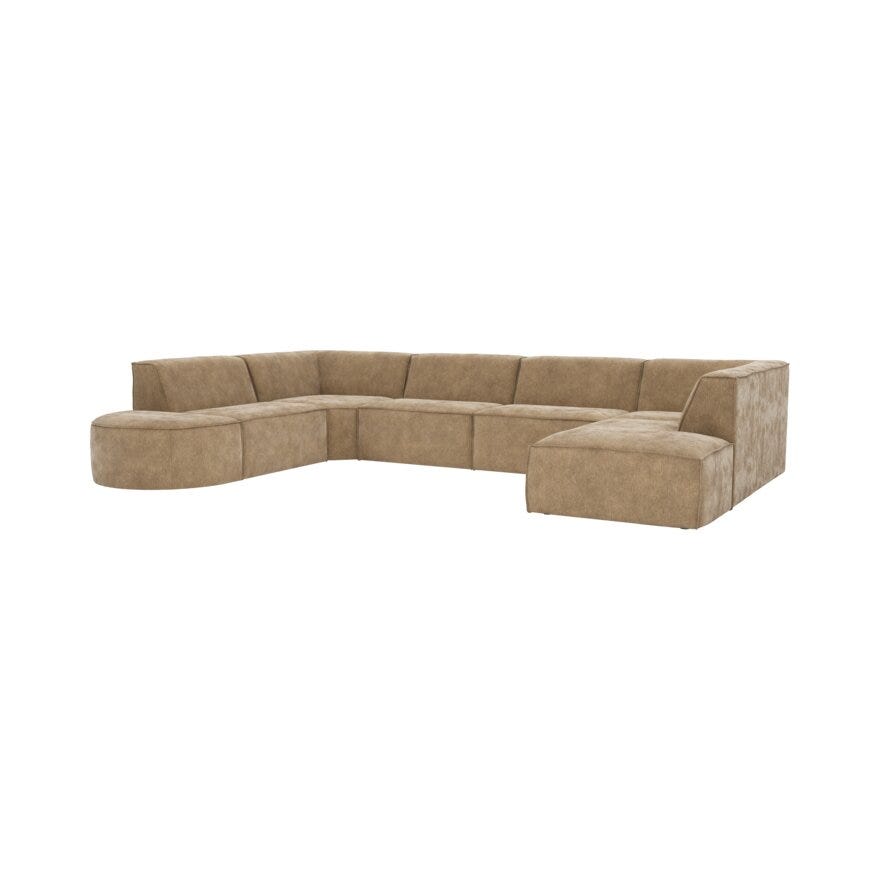 Jakobsen Copenhagen QUADRATO U-sofa i Beige/natur