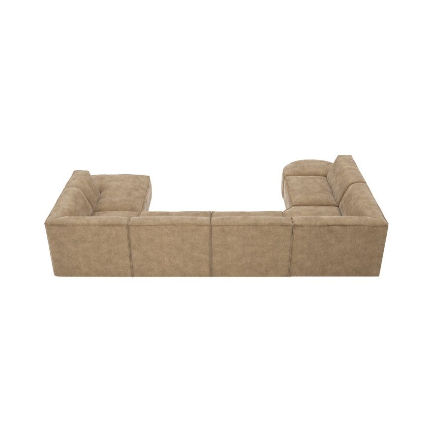 Jakobsen Copenhagen QUADRATO U-sofa i Beige/natur