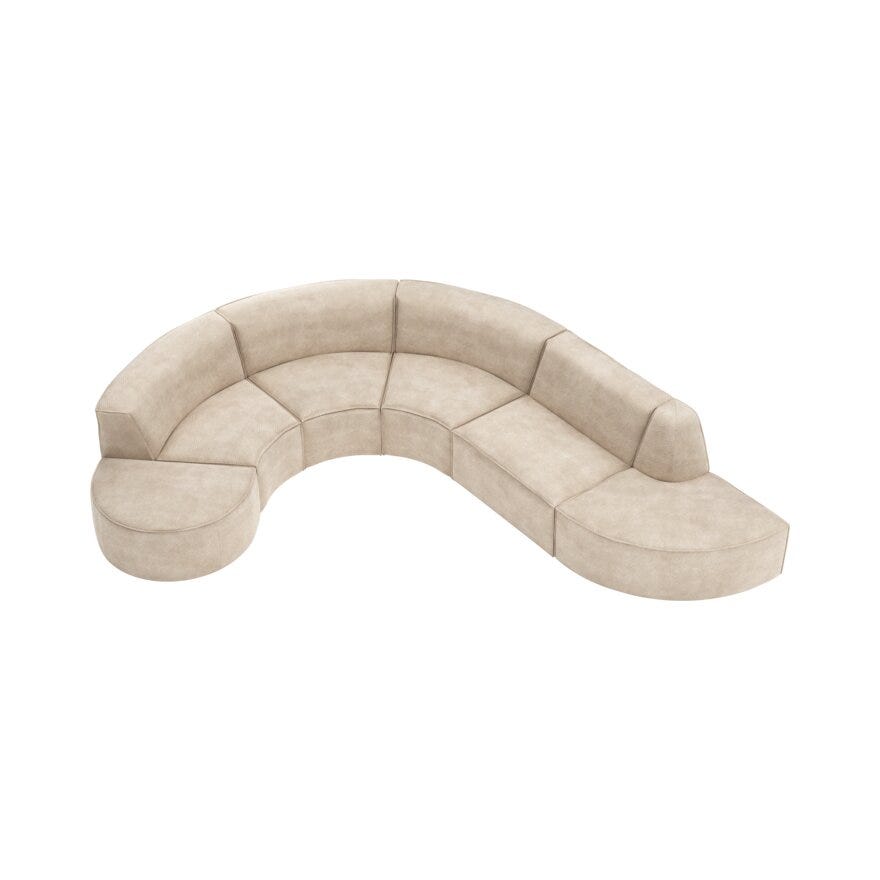 Jakobsen QUADRATO Modulsofa i Beige/natur