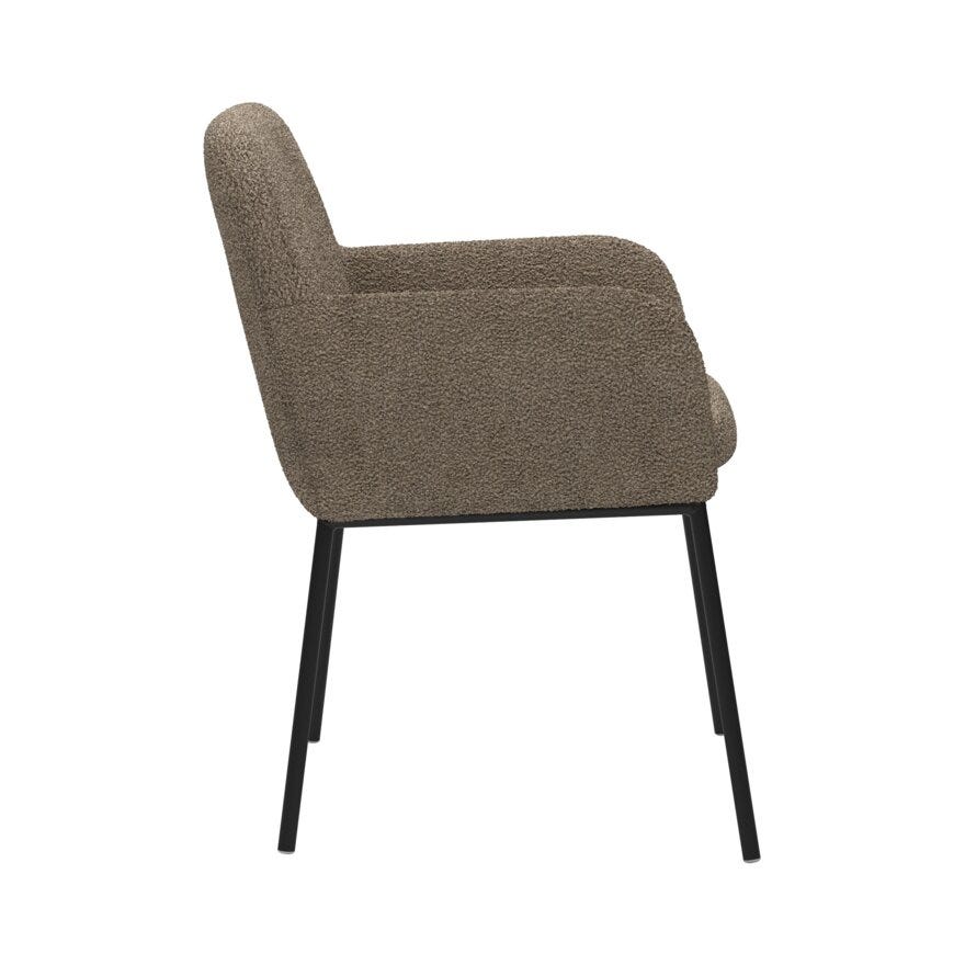ROCCO Spisestol med armlene i Beige/natur