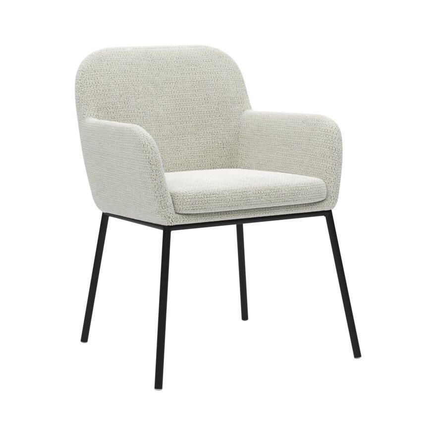 ROCCO Spisestol med armlene i Beige/natur