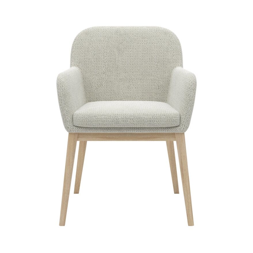 ROCCO Spisestol med armlene i Beige/natur