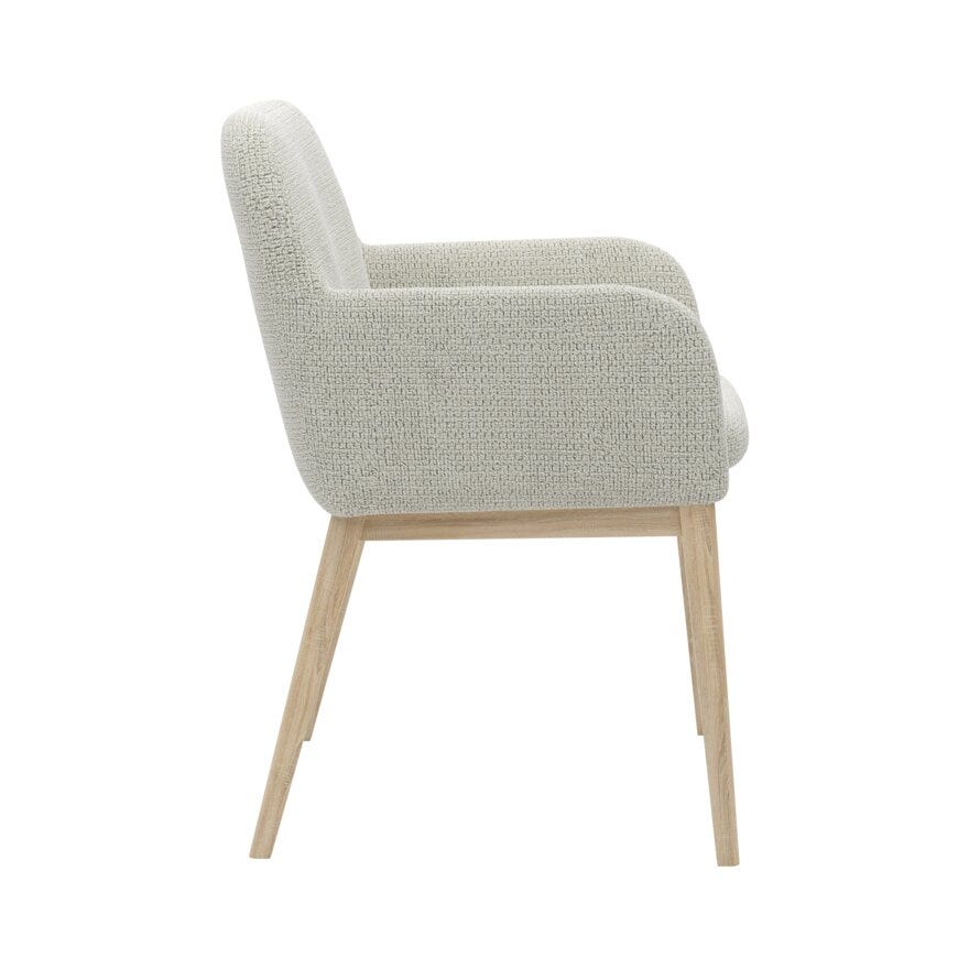 ROCCO Spisestol med armlene i Beige/natur