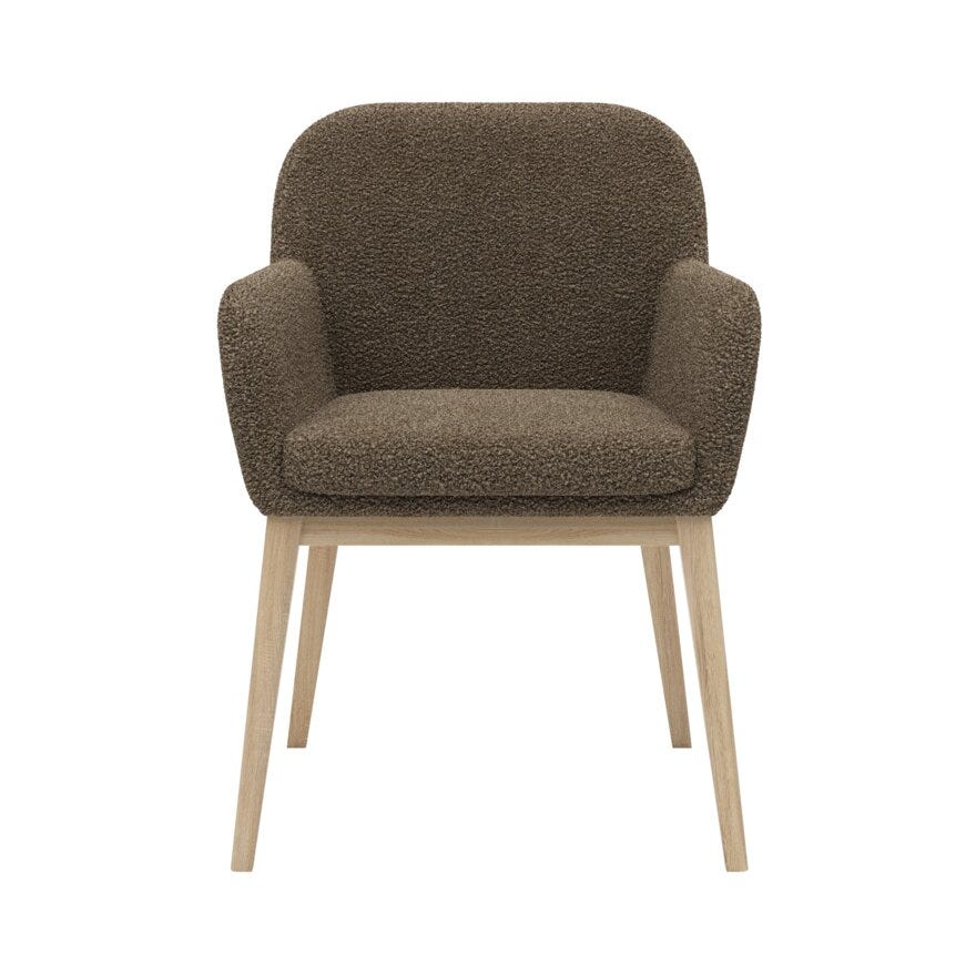 ROCCO Spisestol med armlene i Beige/natur