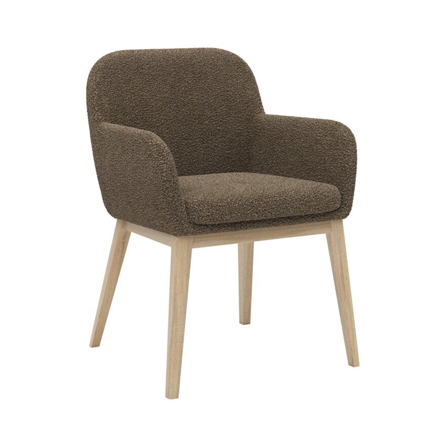 ROCCO Spisestol med armlene i Beige/natur
