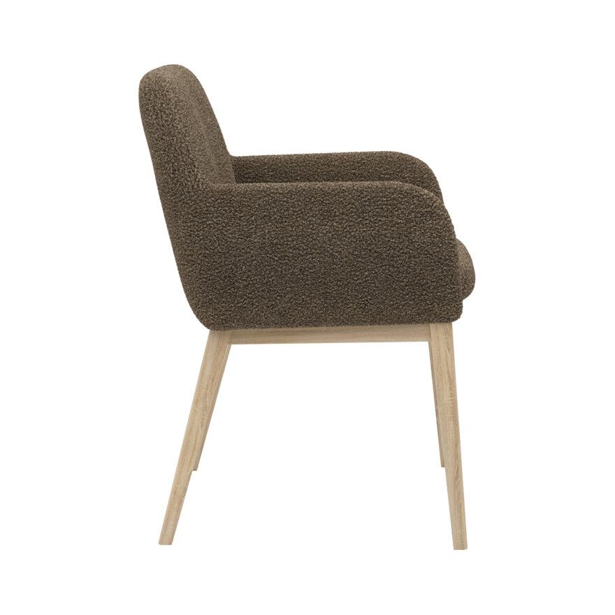 ROCCO Spisestol med armlene i Beige/natur