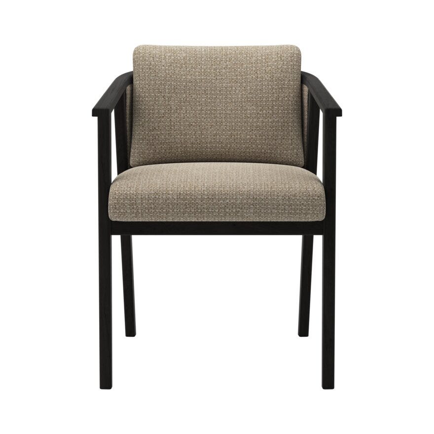 Signature Collection By Halvor Bakke SIGNATURE 1700 Spisestol med armlene i Beige/natur designet av Halvor Bakke