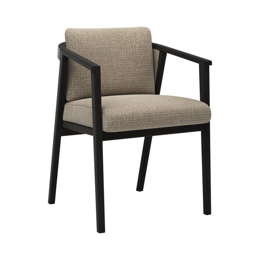 Signature Collection By Halvor Bakke SIGNATURE 1700 Spisestol med armlene i Beige/natur designet av Halvor Bakke
