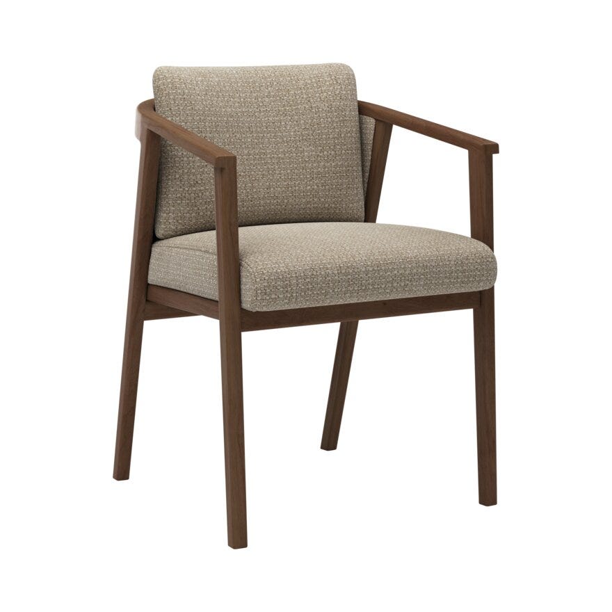 Signature Collection By Halvor Bakke SIGNATURE 1700 Spisestol med armlene i Beige/natur designet av Halvor Bakke