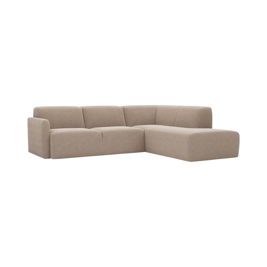 TAMPA Hjørnesofa med endeavslutning i Beige/natur