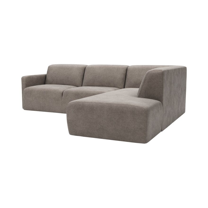 TAMPA Hjørnesofa i Beige/natur