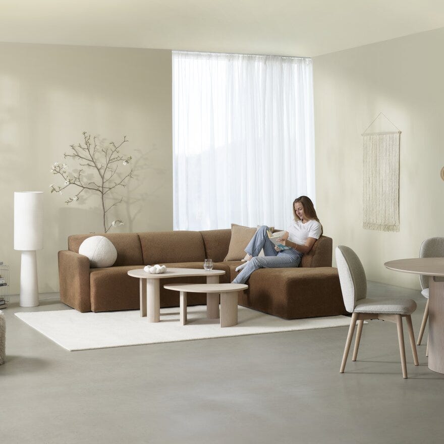 Jakobsen TAMPA Hjørnesofa i Brun