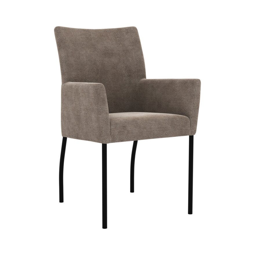 TIRA Spisestol med armlene i Beige/natur