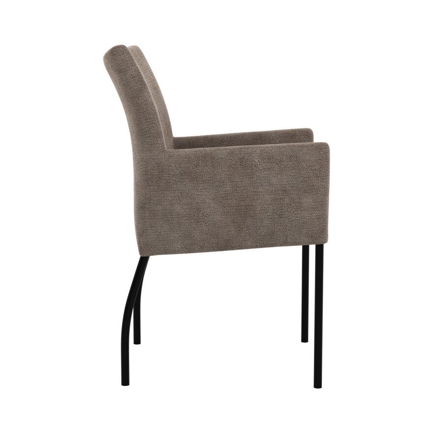 TIRA Spisestol med armlene i Beige/natur