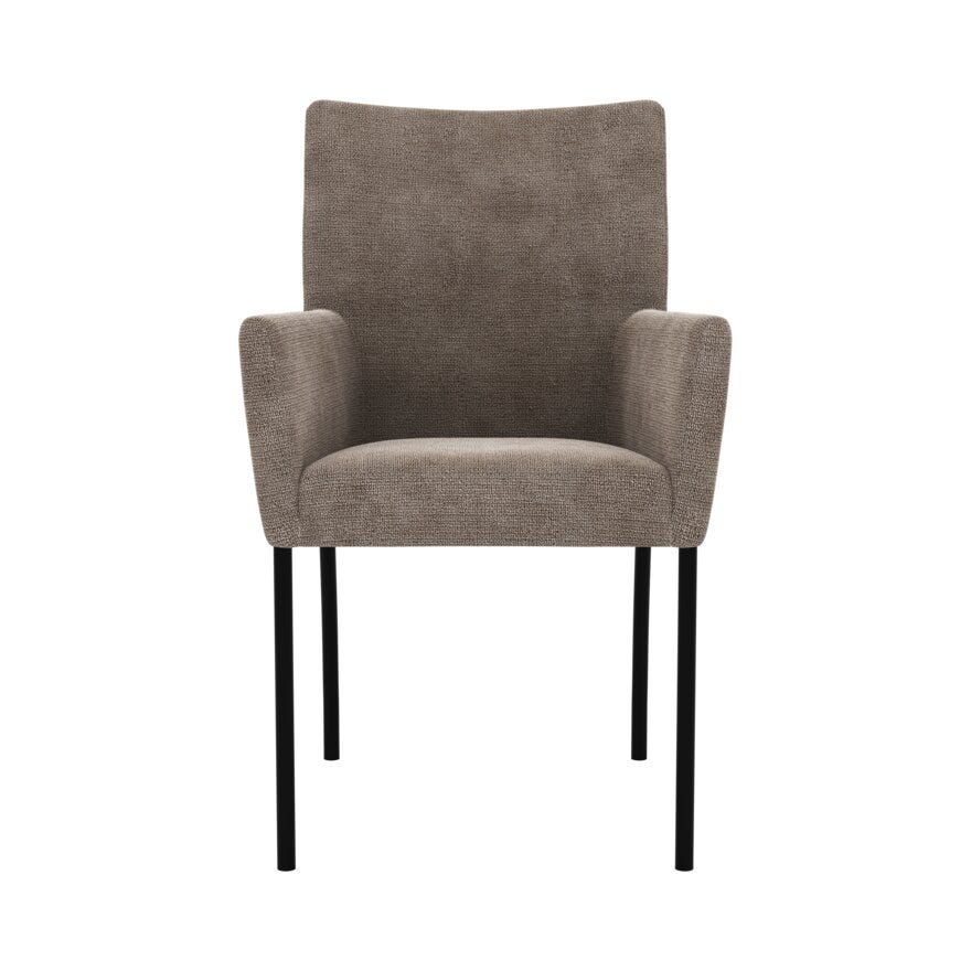 TIRA Spisestol med armlene i Beige/natur
