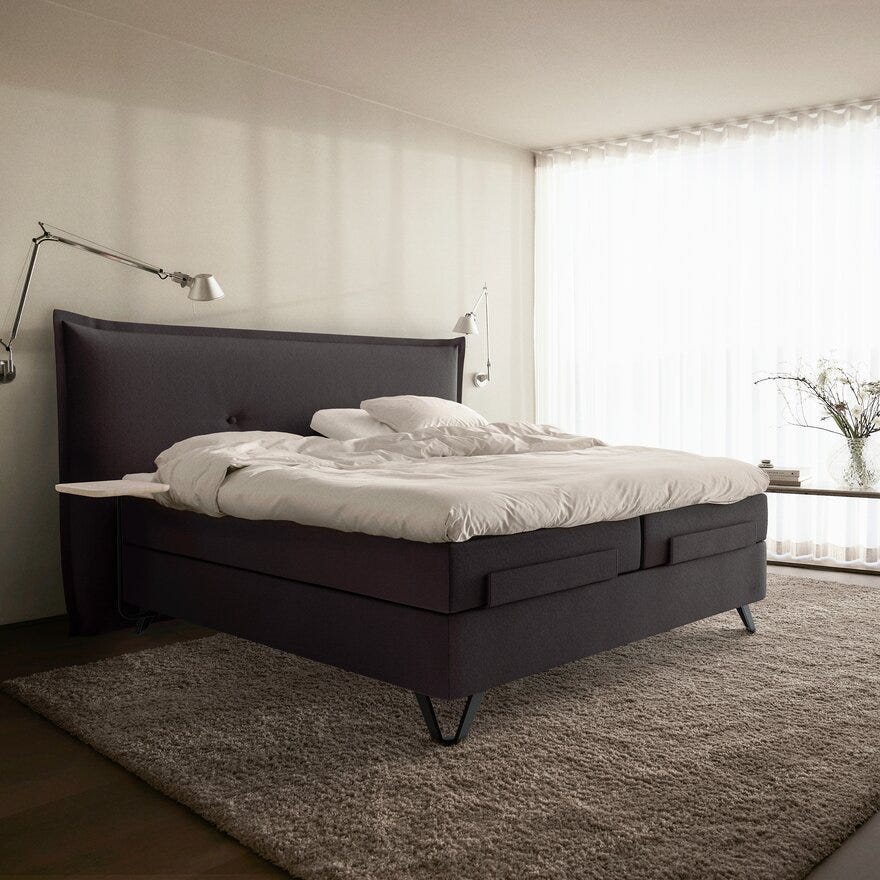 Jensen AMBASSADØR AQTIVE 2 Regulerbar seng 160x200 cm i Grå