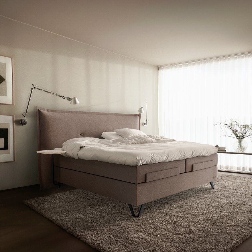 Jensen AMBASSADØR AQTIVE 2 Regulerbar seng 90x200 cm i Brun