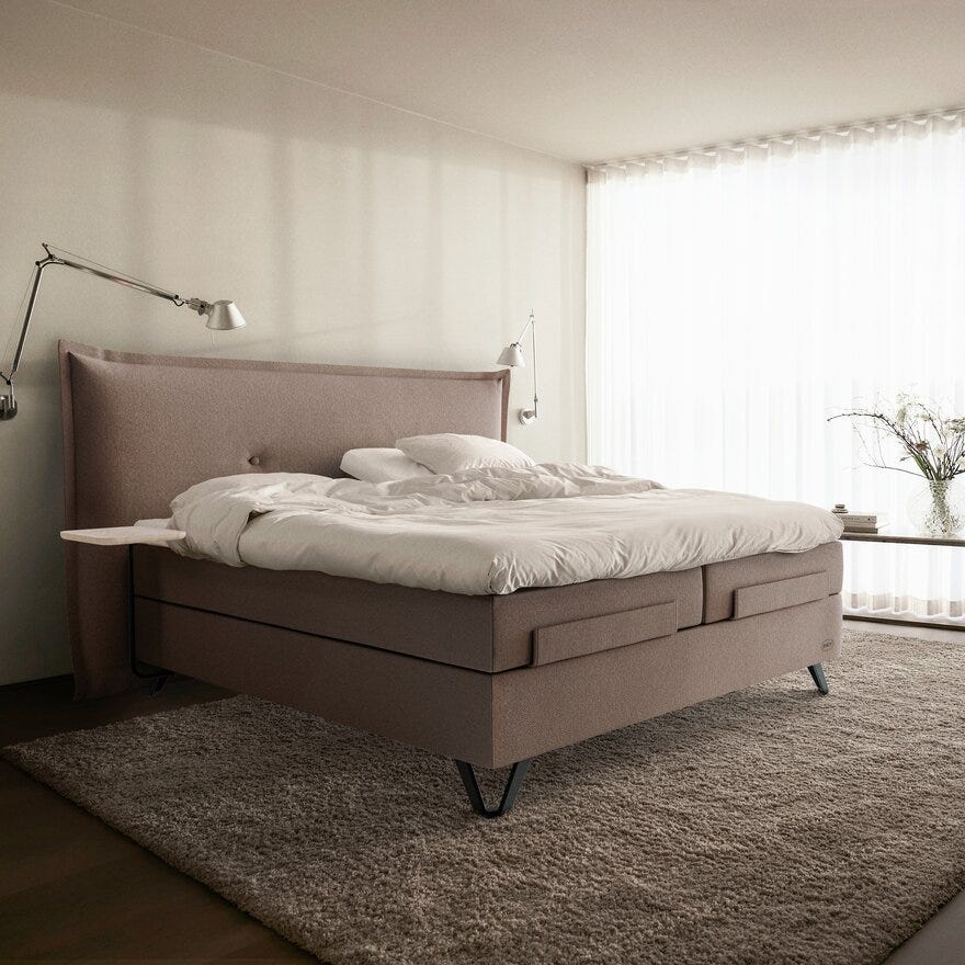 Jensen AMBASSADØR AQTIVE 2 Regulerbar seng 160x200 cm i Brun