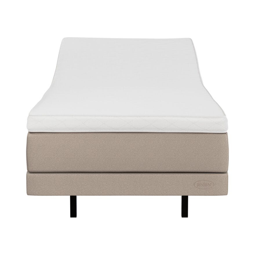 Jensen AMBASSADØR LEAN Regulerbar seng 80x200 cm i Beige/natur