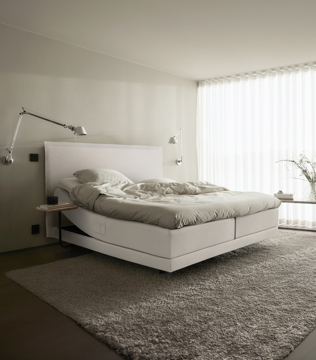 Jensen AMBASSADØR LEAN Regulerbar seng 160x200 cm i Beige/natur