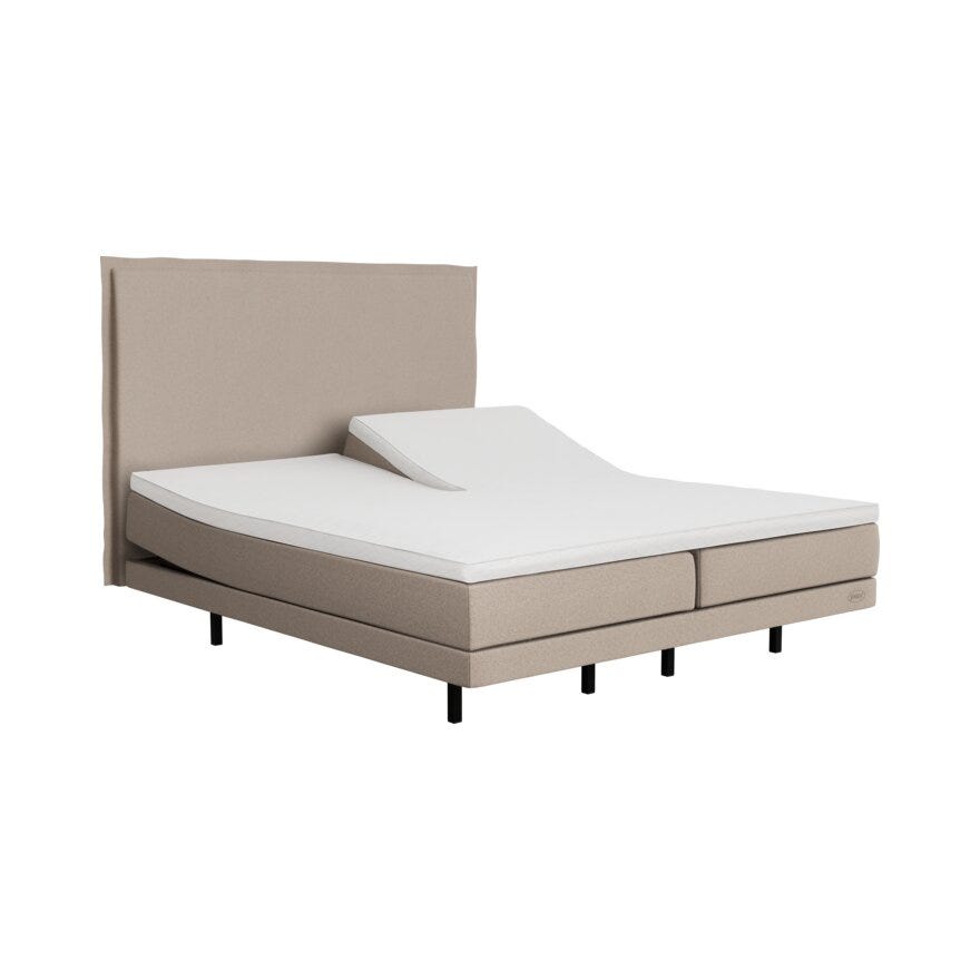 Jensen AMBASSADØR LEAN Regulerbar seng 160x200 cm i Beige/natur