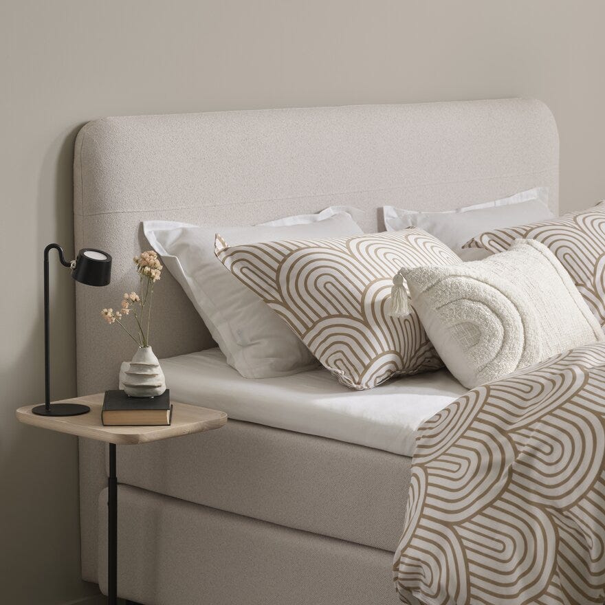 Jensen AMBASSADØR LIMITED Kontinentalseng 150x200 cm i Beige/natur
