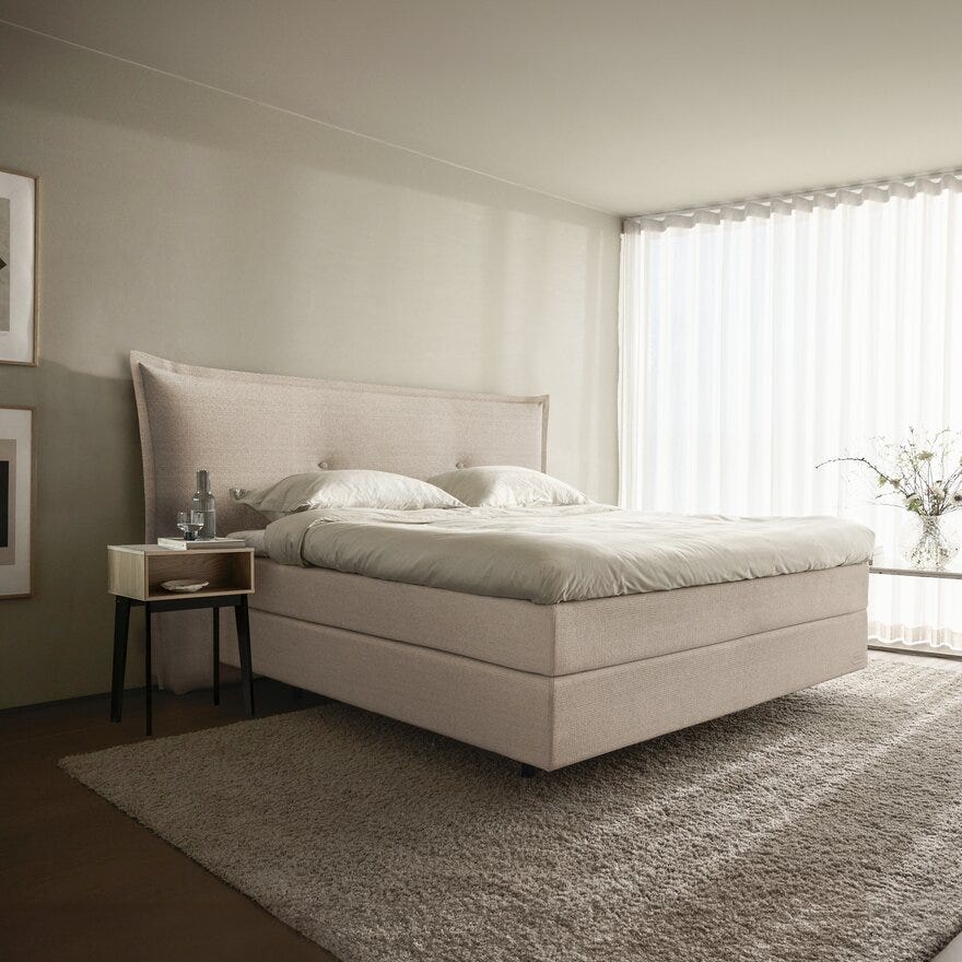 Jensen FENIX COZY Sengegavl 225x137 cm i Beige/natur