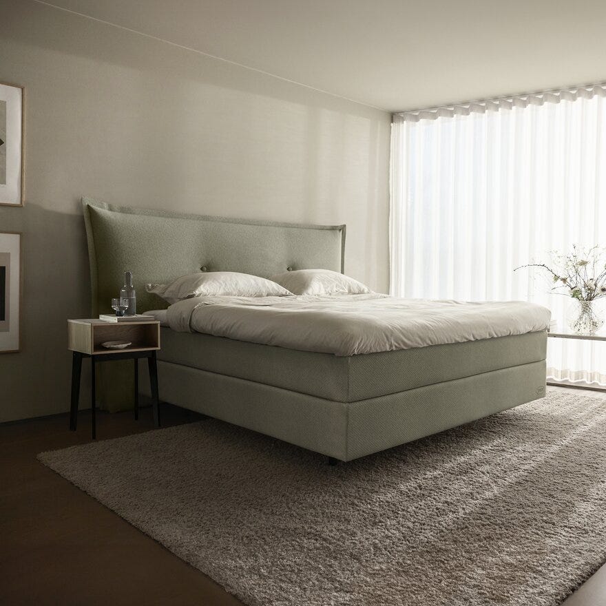 Jensen FENIX COZY Sengegavl 190x132 cm i Grønn