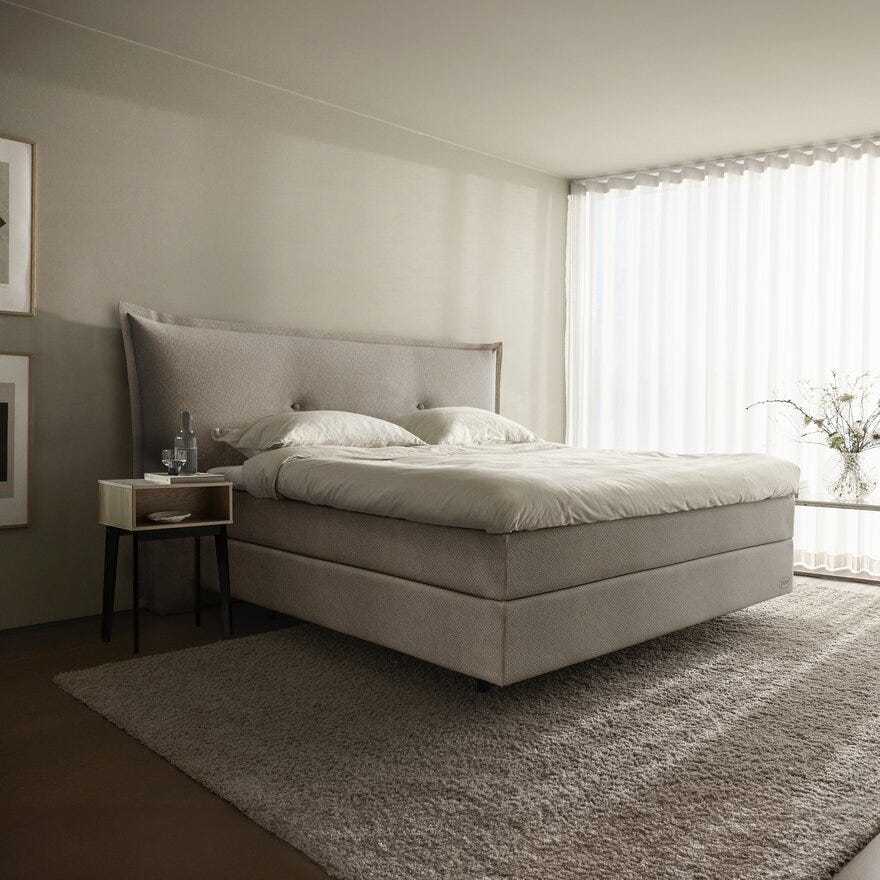 Jensen FENIX COZY Sengegavl 190x132 cm i Beige/natur