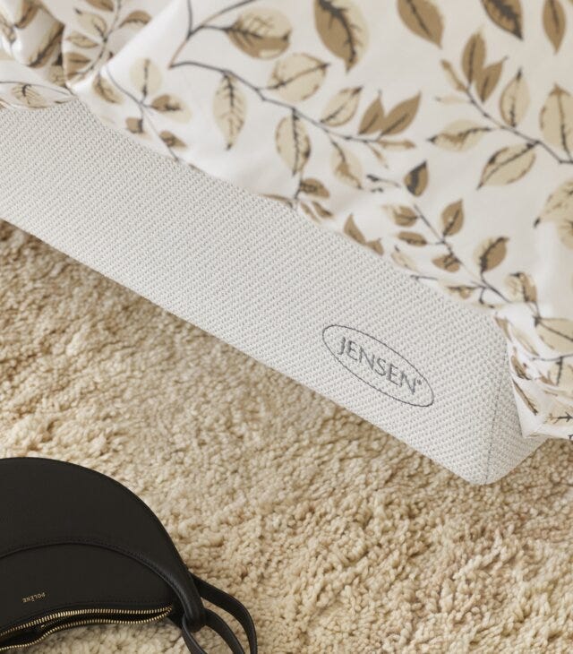 Jensen AMBASSADØR Kontinentalseng 150x200 cm i Beige/natur
