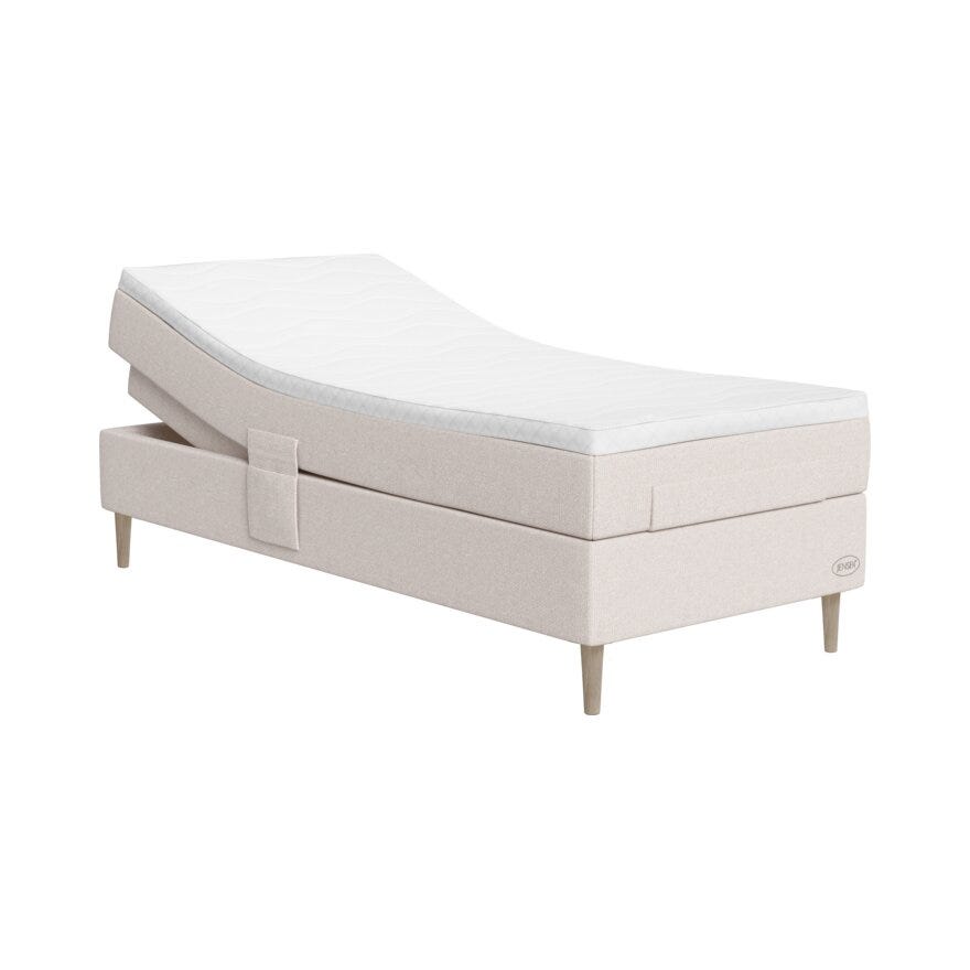 Jensen DIPLOMAT AQTIVE 2 Regulerbar seng 90x200 cm i Beige/natur