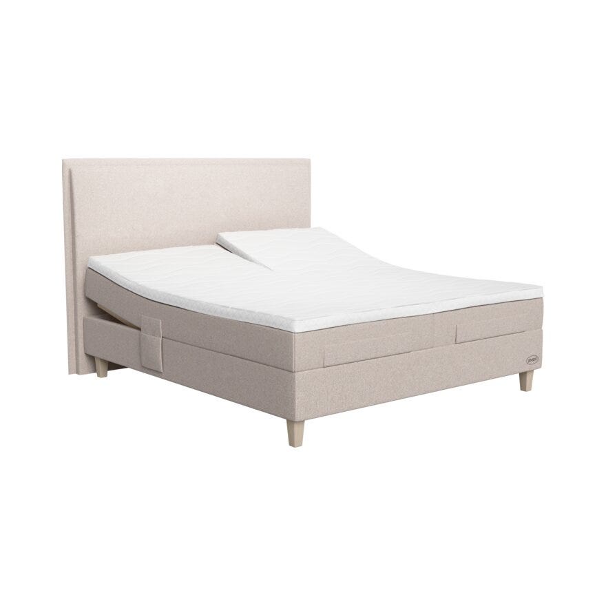 Jensen DIPLOMAT DREAM Regulerbar seng 160x200 cm i Beige/natur