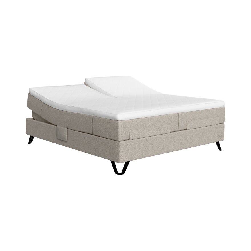 Jensen PRESTIGE AQTIVE 2 Regulerbar seng 160x200 cm i Beige/natur