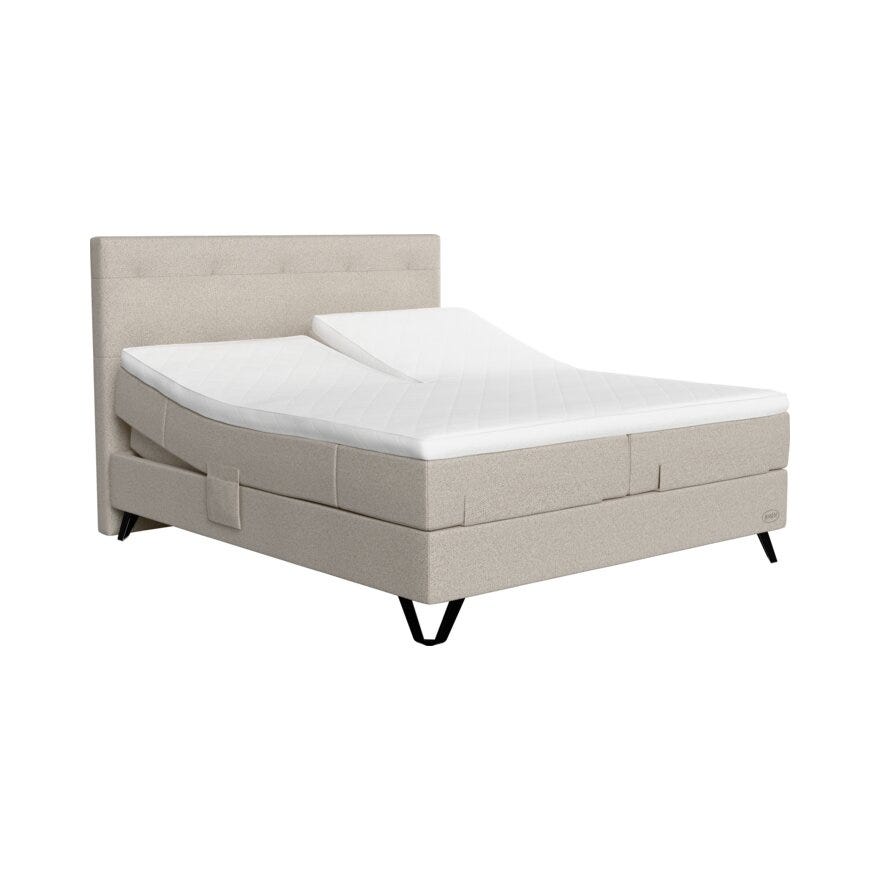 Jensen PRESTIGE AQTIVE 2 Regulerbar seng 160x200 cm i Beige/natur