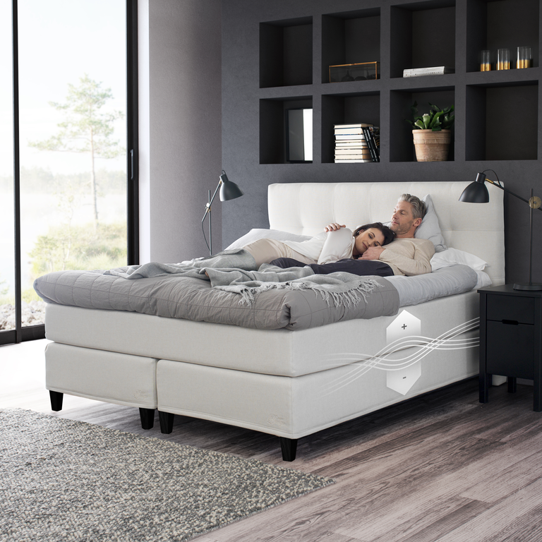 Jensen PRESTIGE Kontinentalseng 180x200 cm i Beige/natur