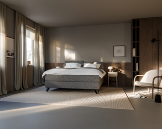 Jensen PRESTIGE Kontinental med Exact 150x200 cm i Svart