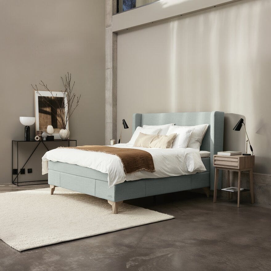 Jensen SUPREME Kontinentalseng 150x200 cm i Grønn