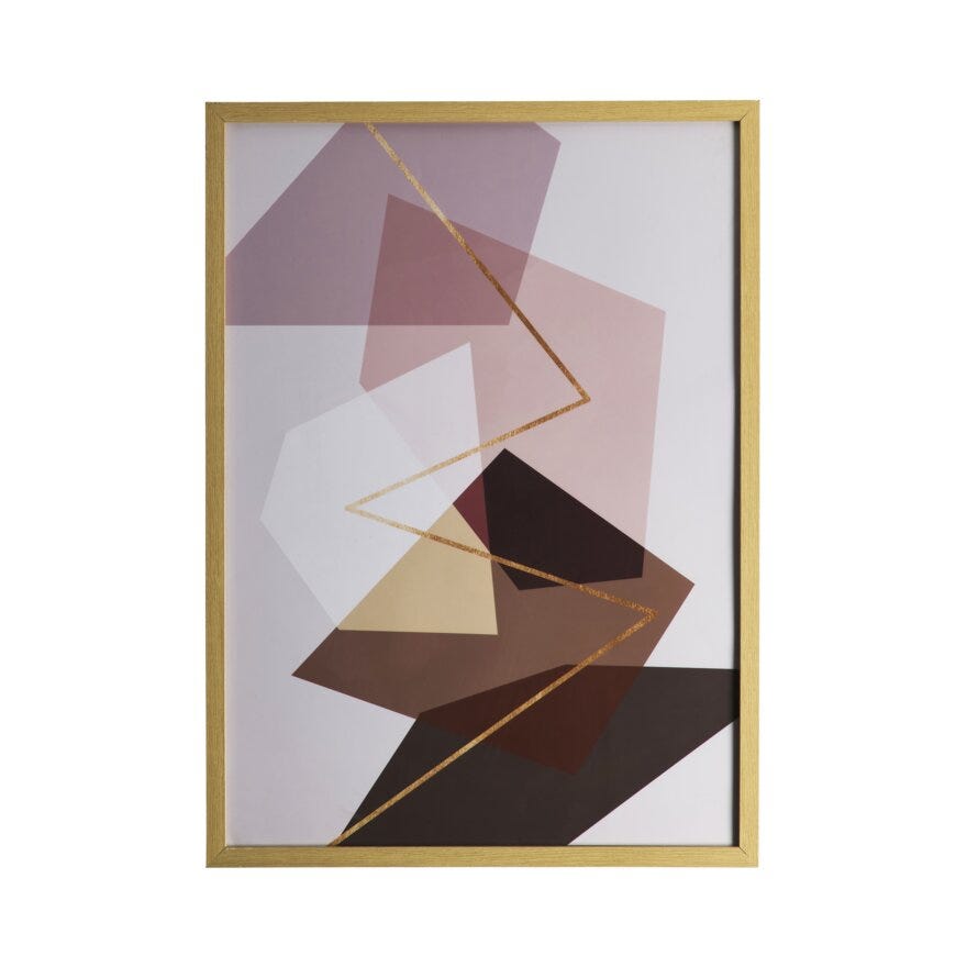 ABSTRACT Poster 50x70 cm i Beige/natur