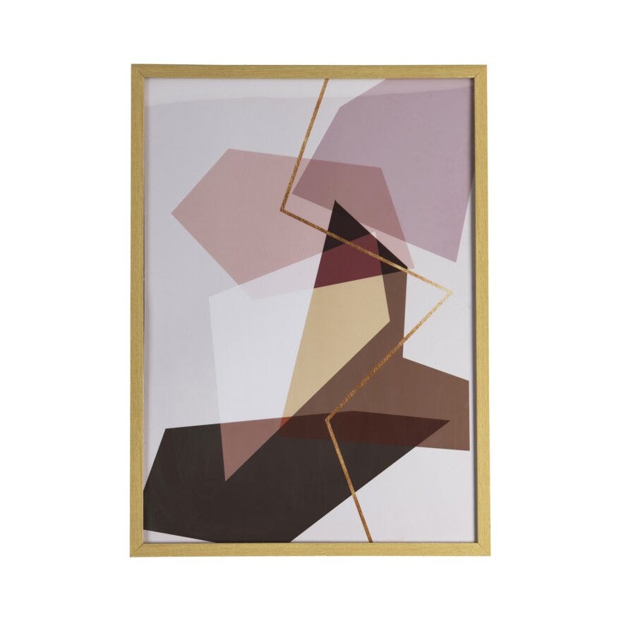 ABSTRACT Poster 50x70 cm i Beige/natur
