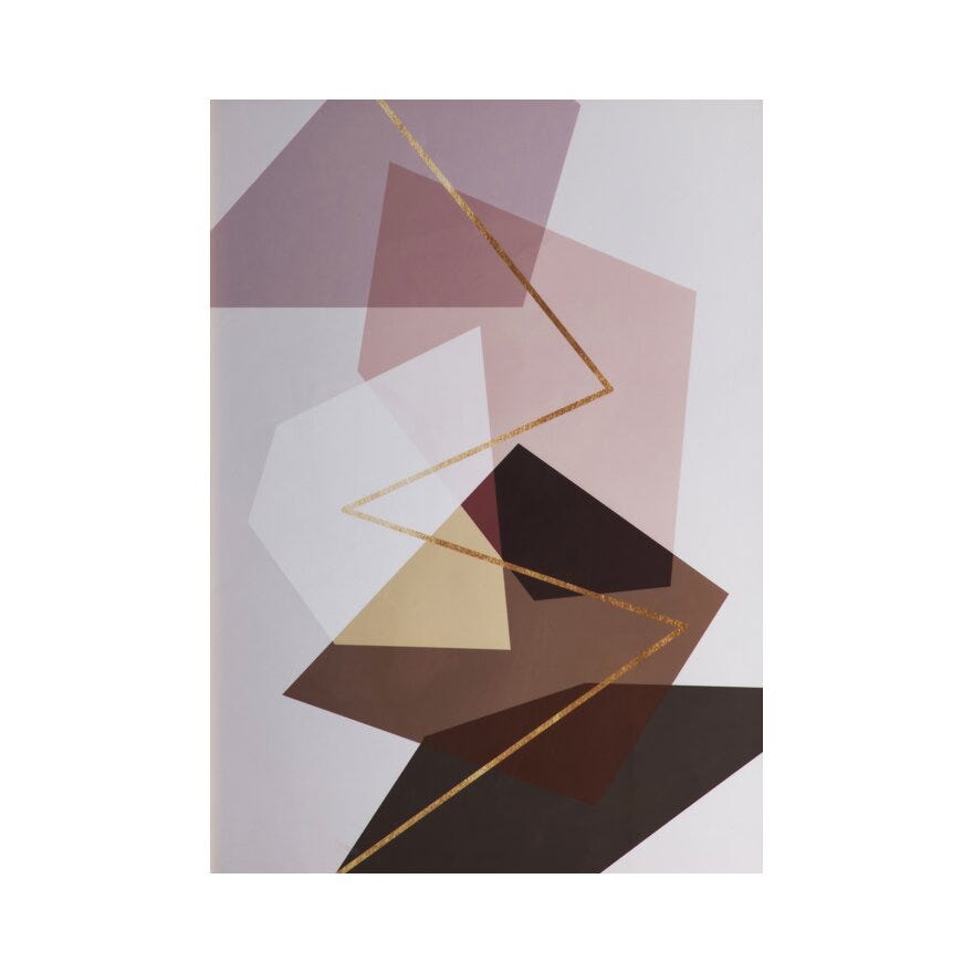 ABSTRACT Poster 50x70 cm i Beige/natur