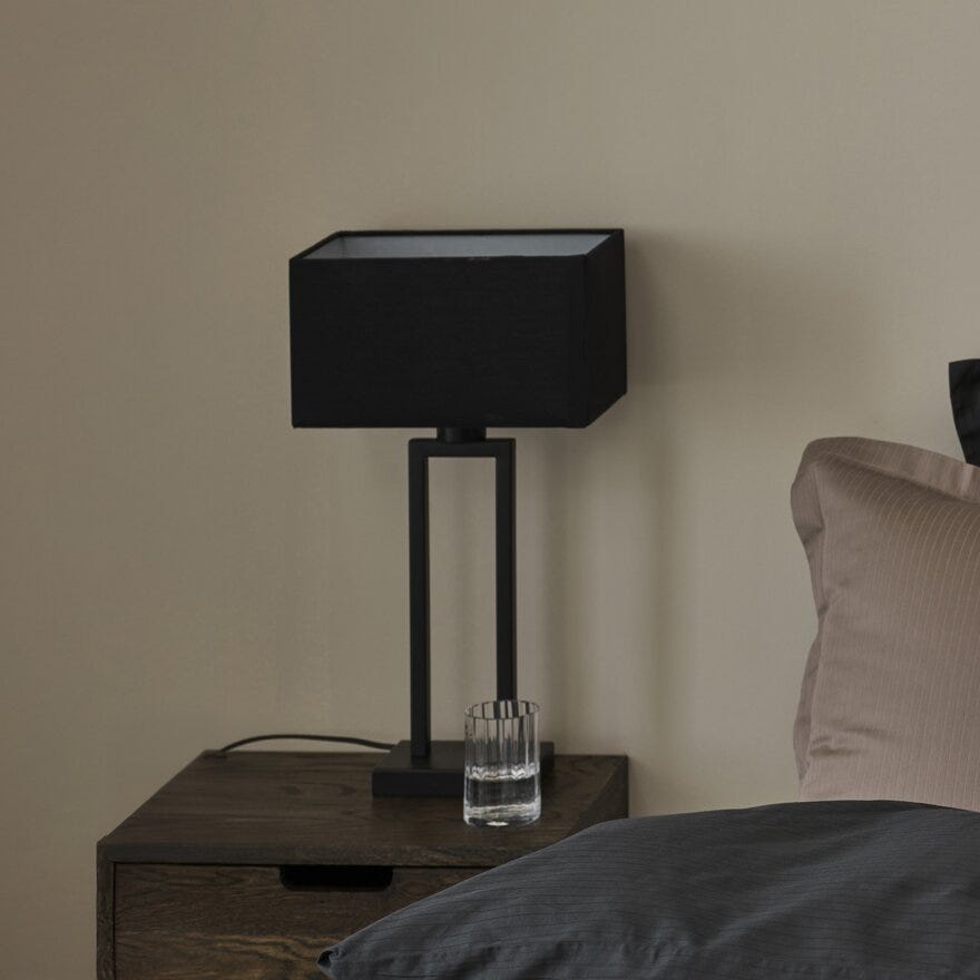 ADLER Bordlampe H50 cm i Svart