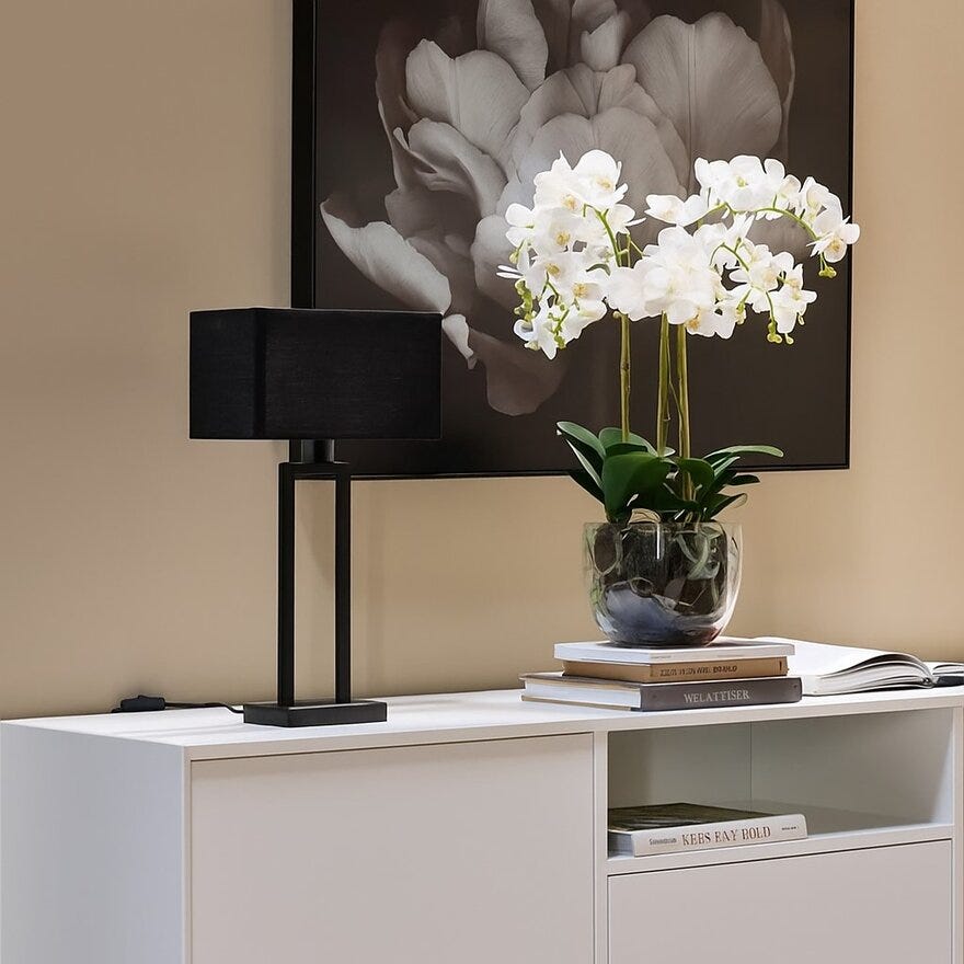 ADLER Bordlampe H50 cm i Svart