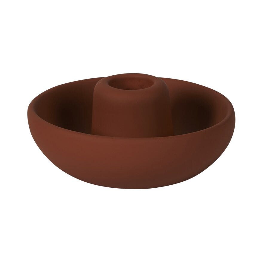 Sindig MAYA Lysestake H4.5 cm i Gul