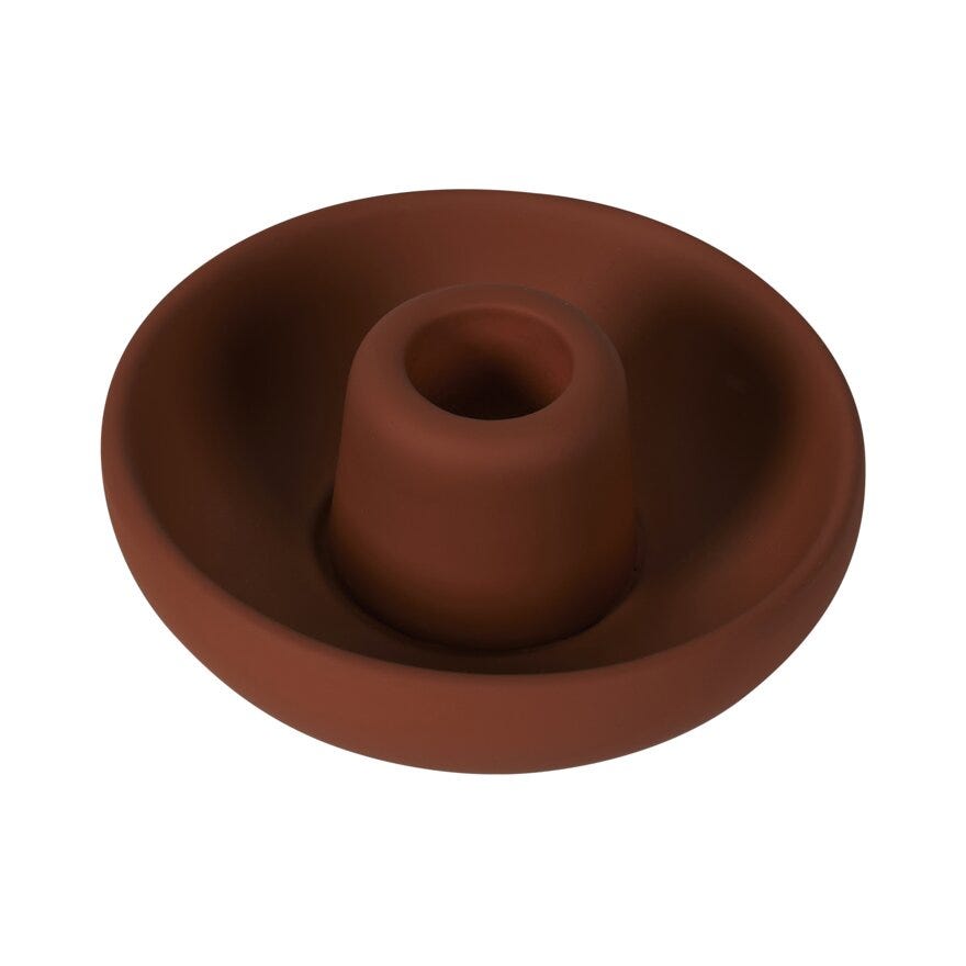 Sindig MAYA Lysestake H4.5 cm i Gul