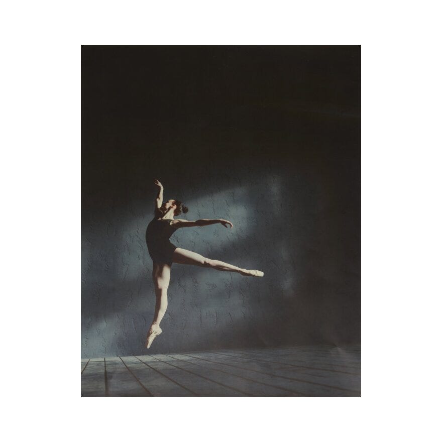 BALLETT 1 Poster 50x40 cm i Blå