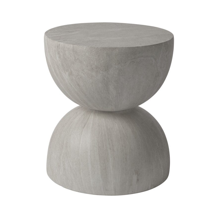 Sindig BERG Sidebord Ø40 cm i Grå