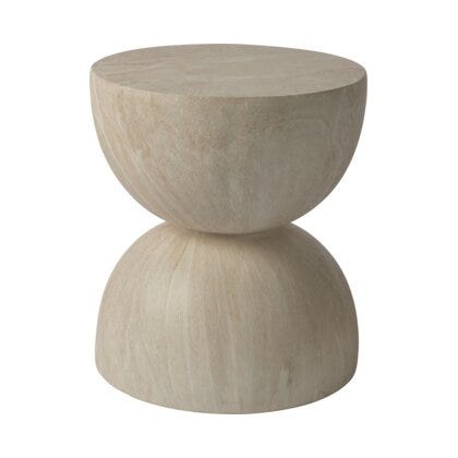 Sindig BERG Sidebord Ø40 cm i Beige/natur
