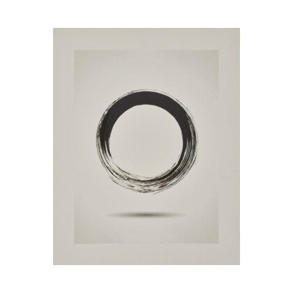 CIRCLE Poster 50x40 cm i Hvit
